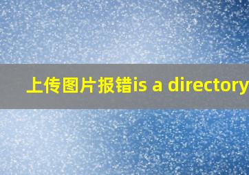 上传图片报错is a directory